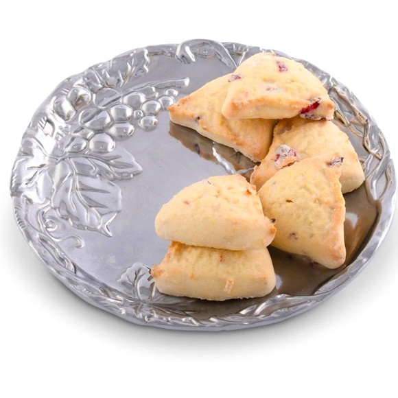 Arthur Court small grape design pedestal cookie/ cake tray - Picture 1 of 8